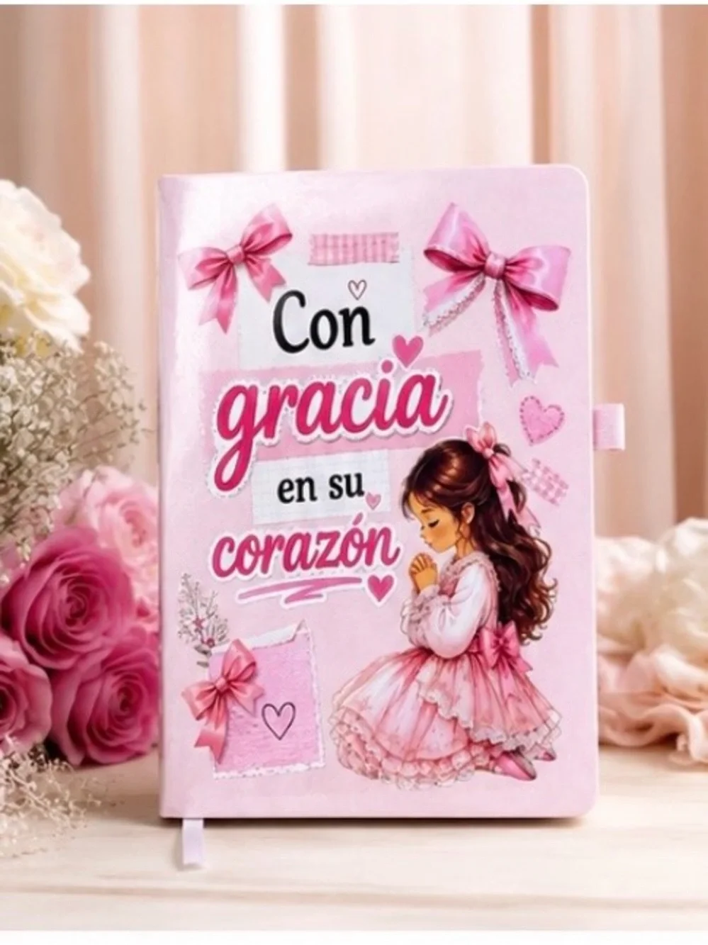 Pink Spanish Gratitude Journal - 